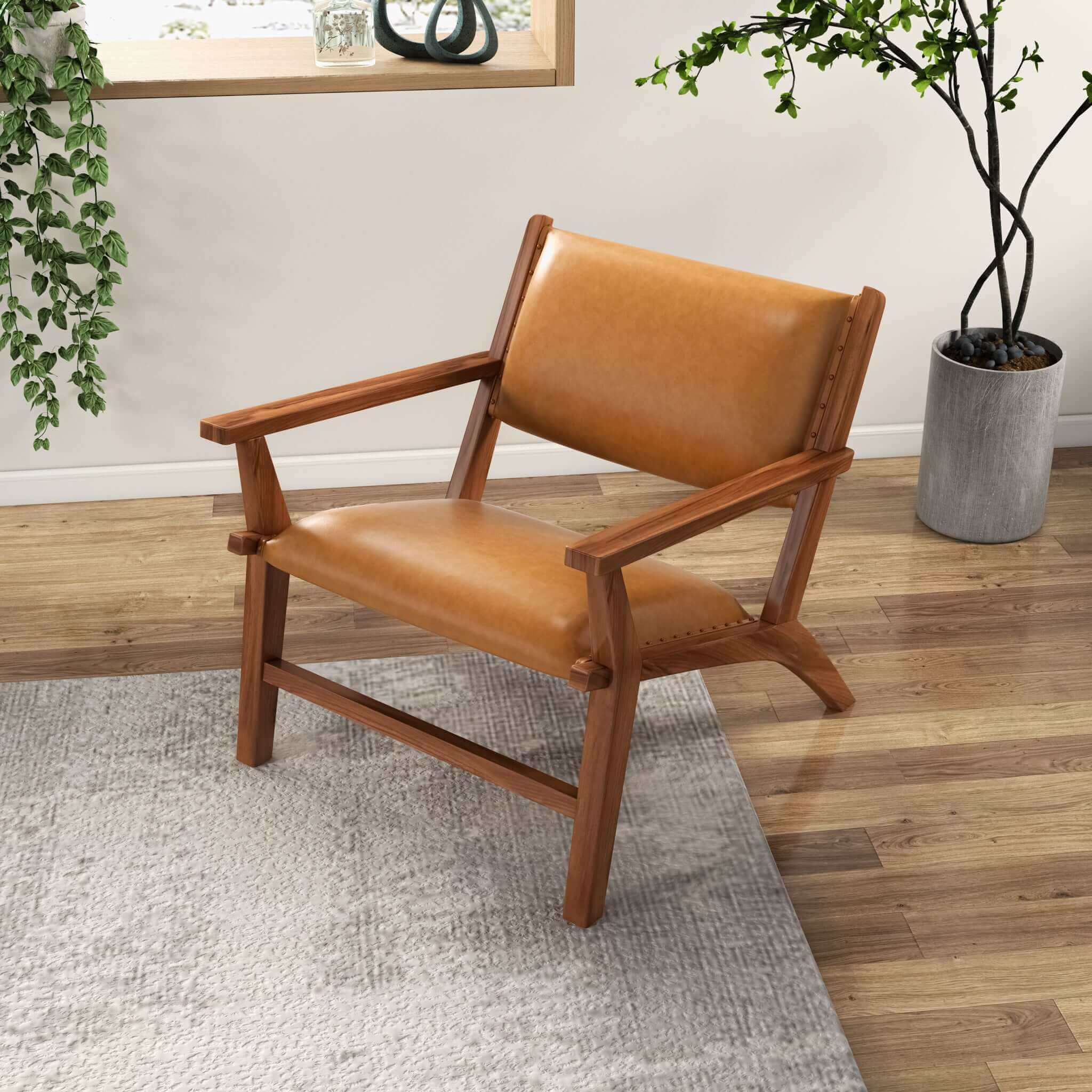 Erin Leather Lounge Chair