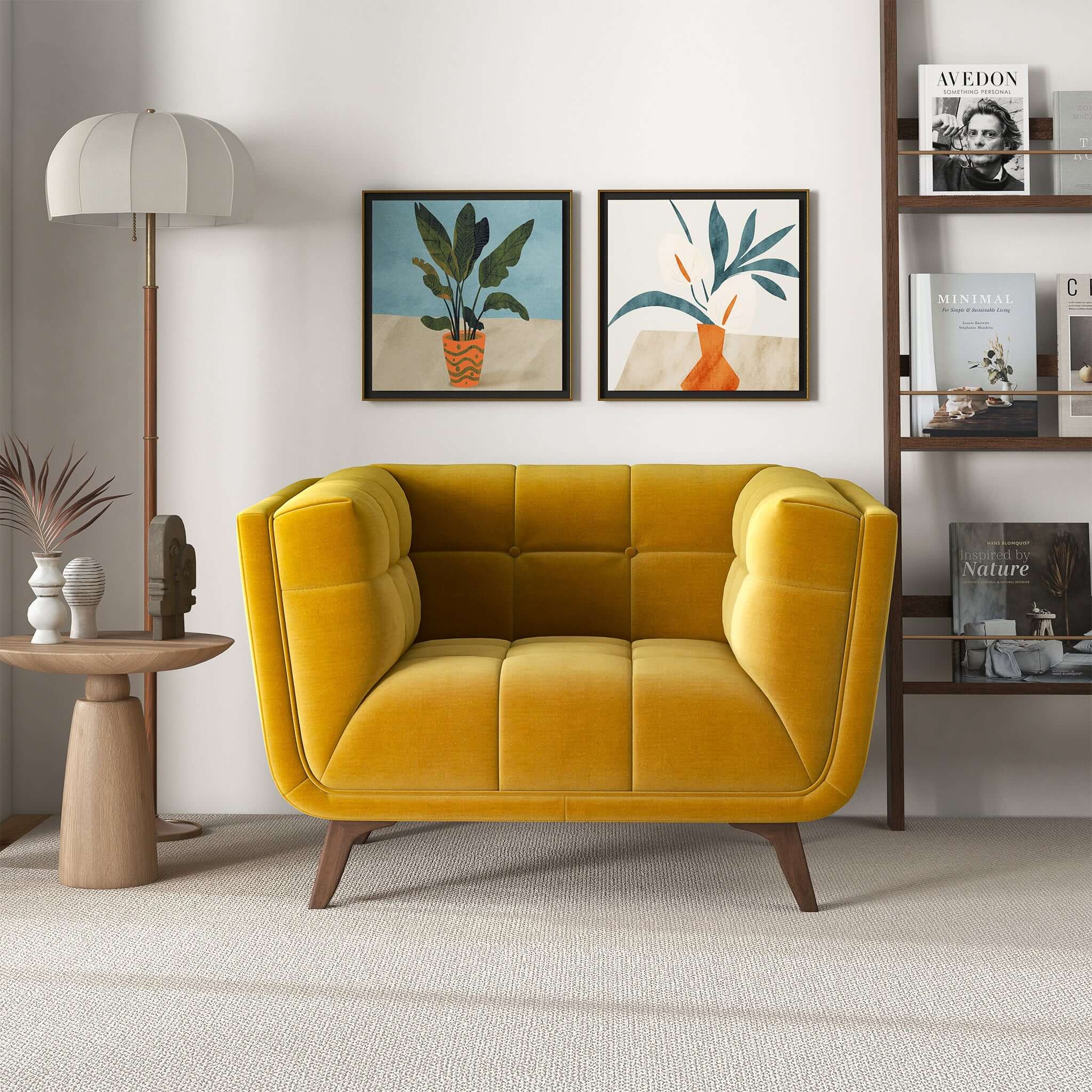 Hancock Velvet Lounge Chair