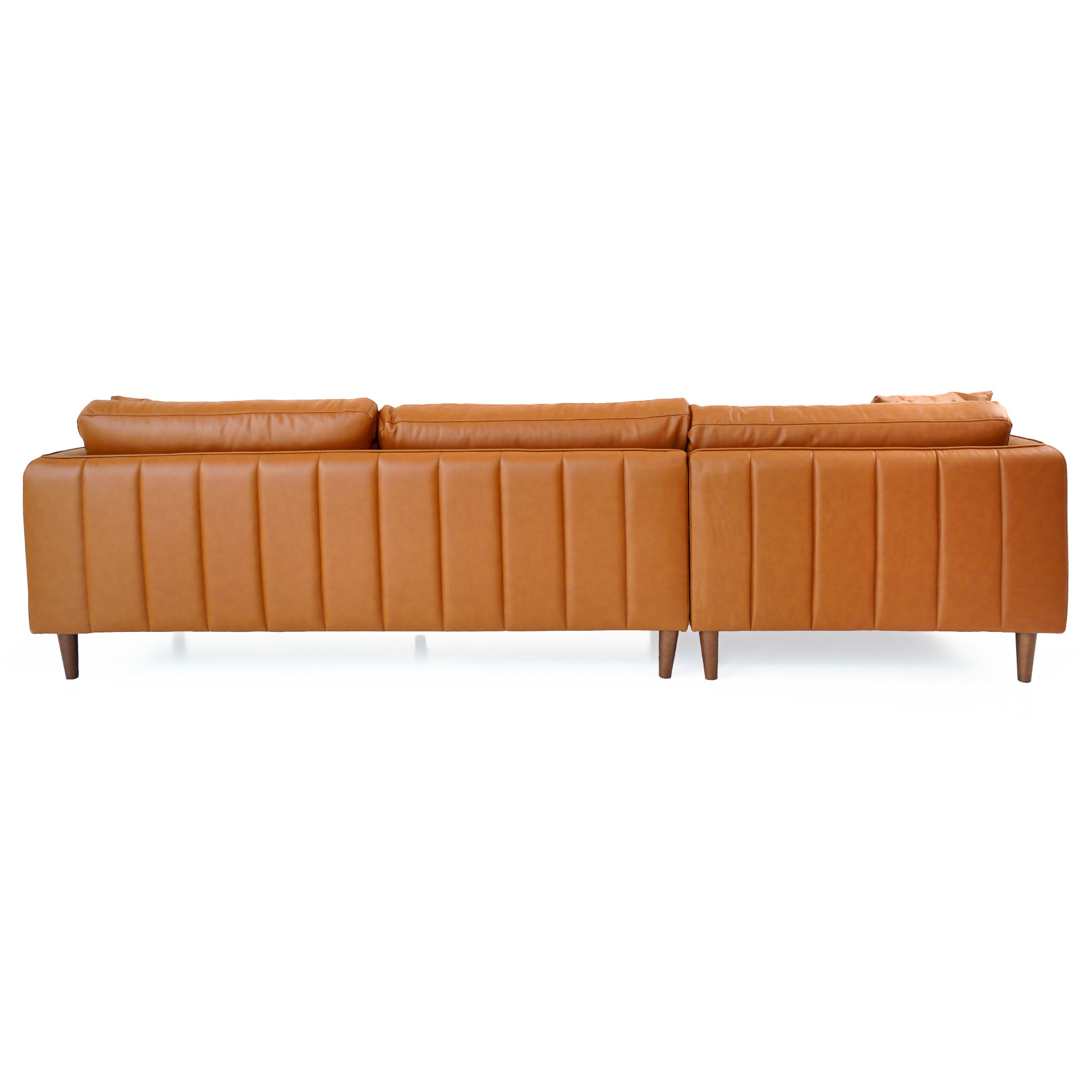 Harlow Vegan Leather Sectional Sofa