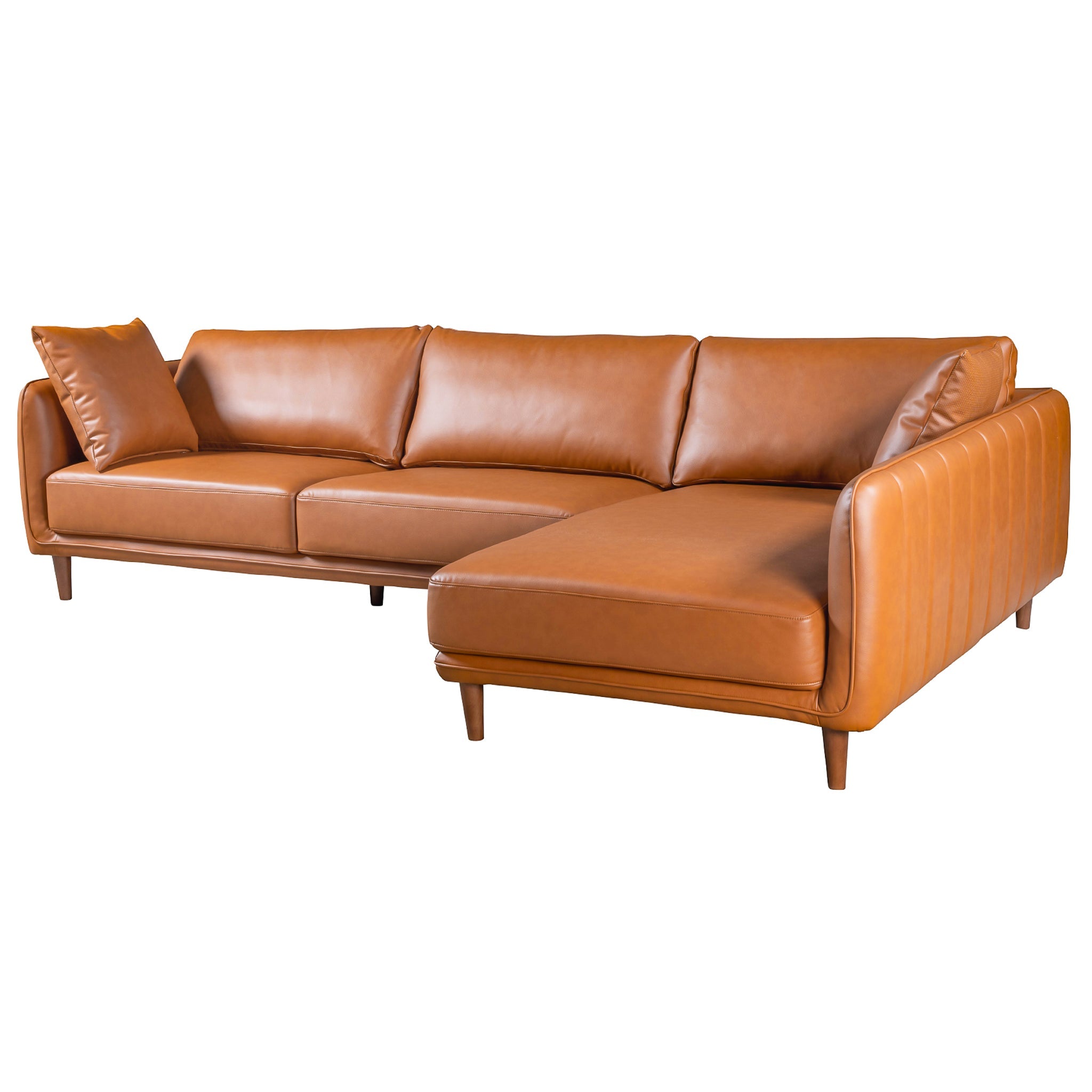 Harlow Vegan Leather Sectional Sofa