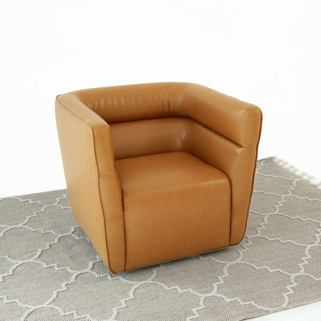 Pavilion Vegan Leather Swivel Chair