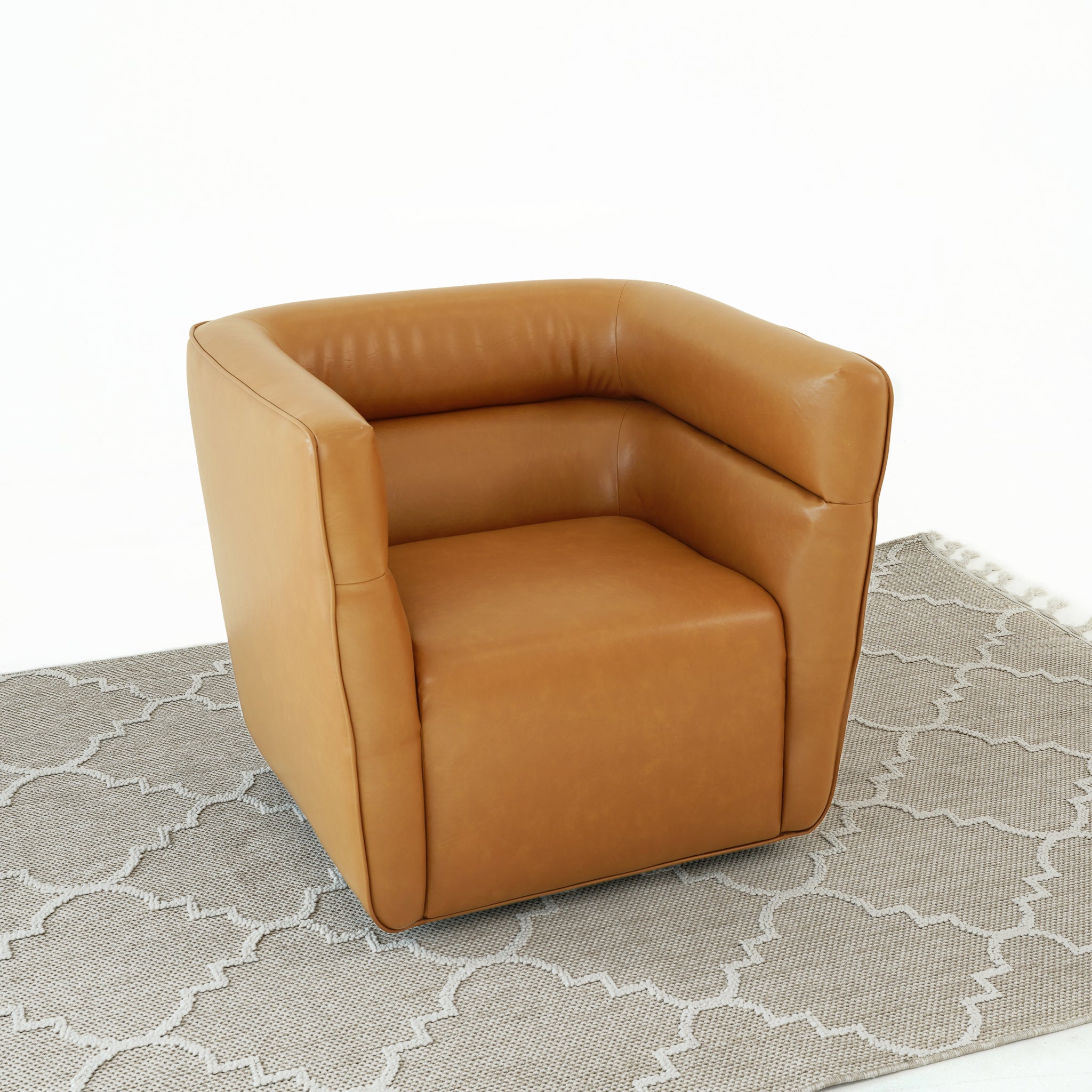 Pavilion Vegan Leather Swivel Chair