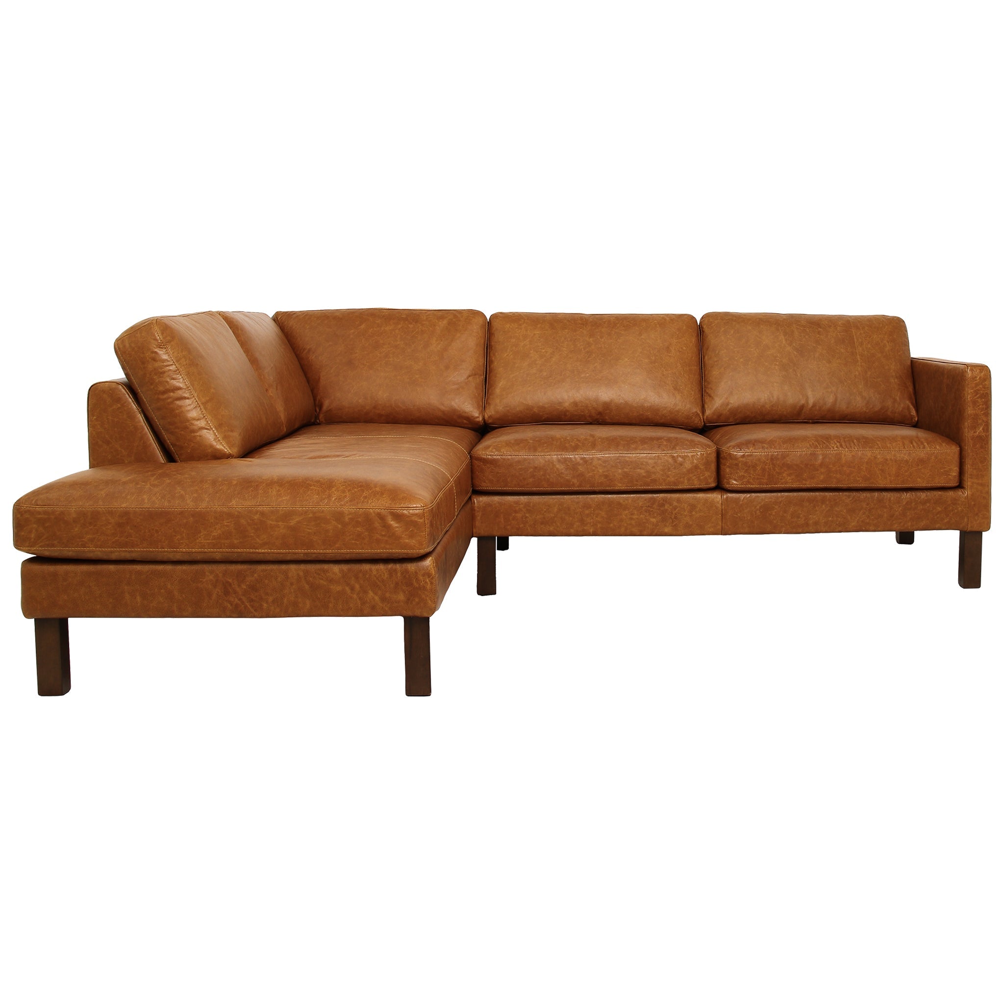 Shelby Leather Sectional Sofa