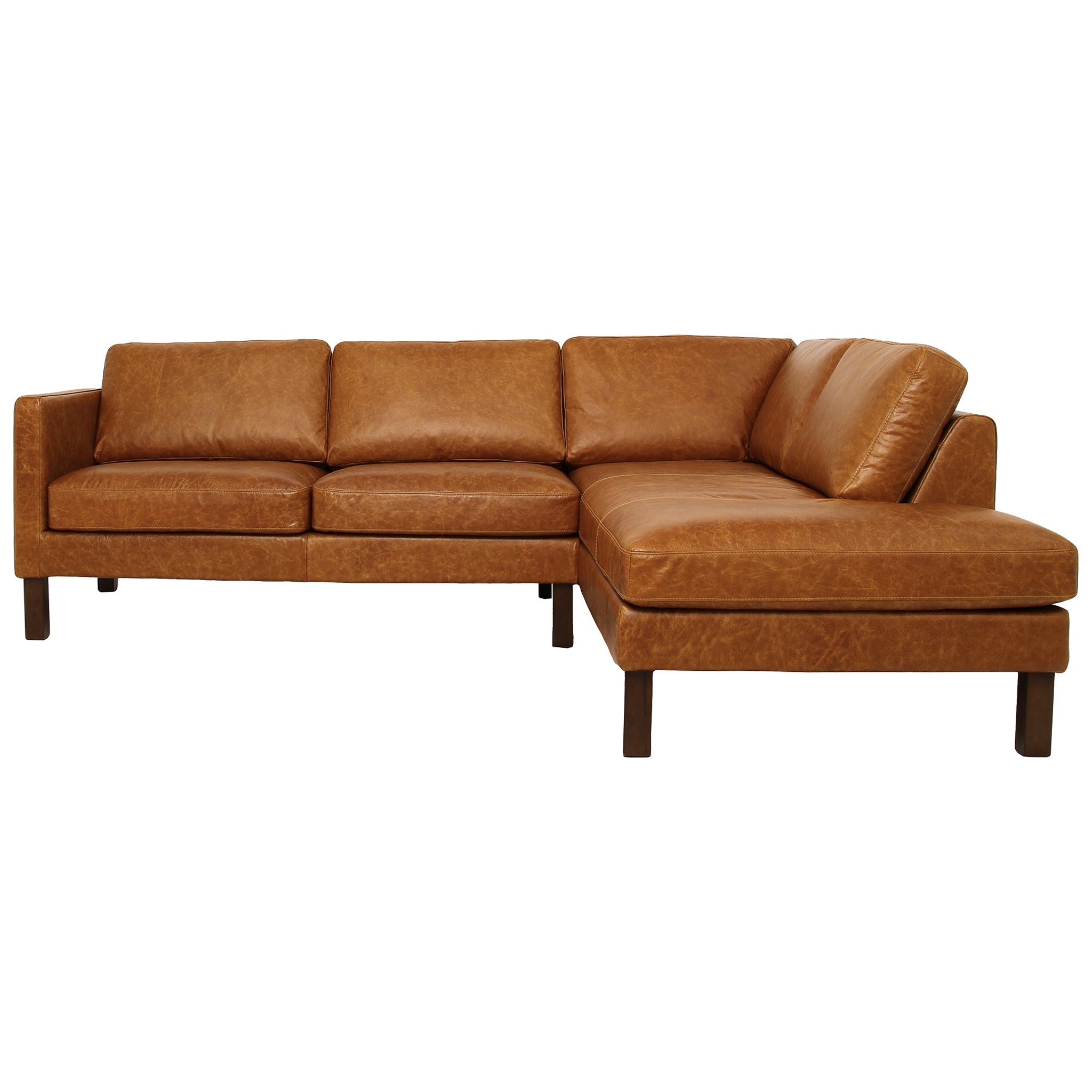 Shelby Leather Sectional Sofa