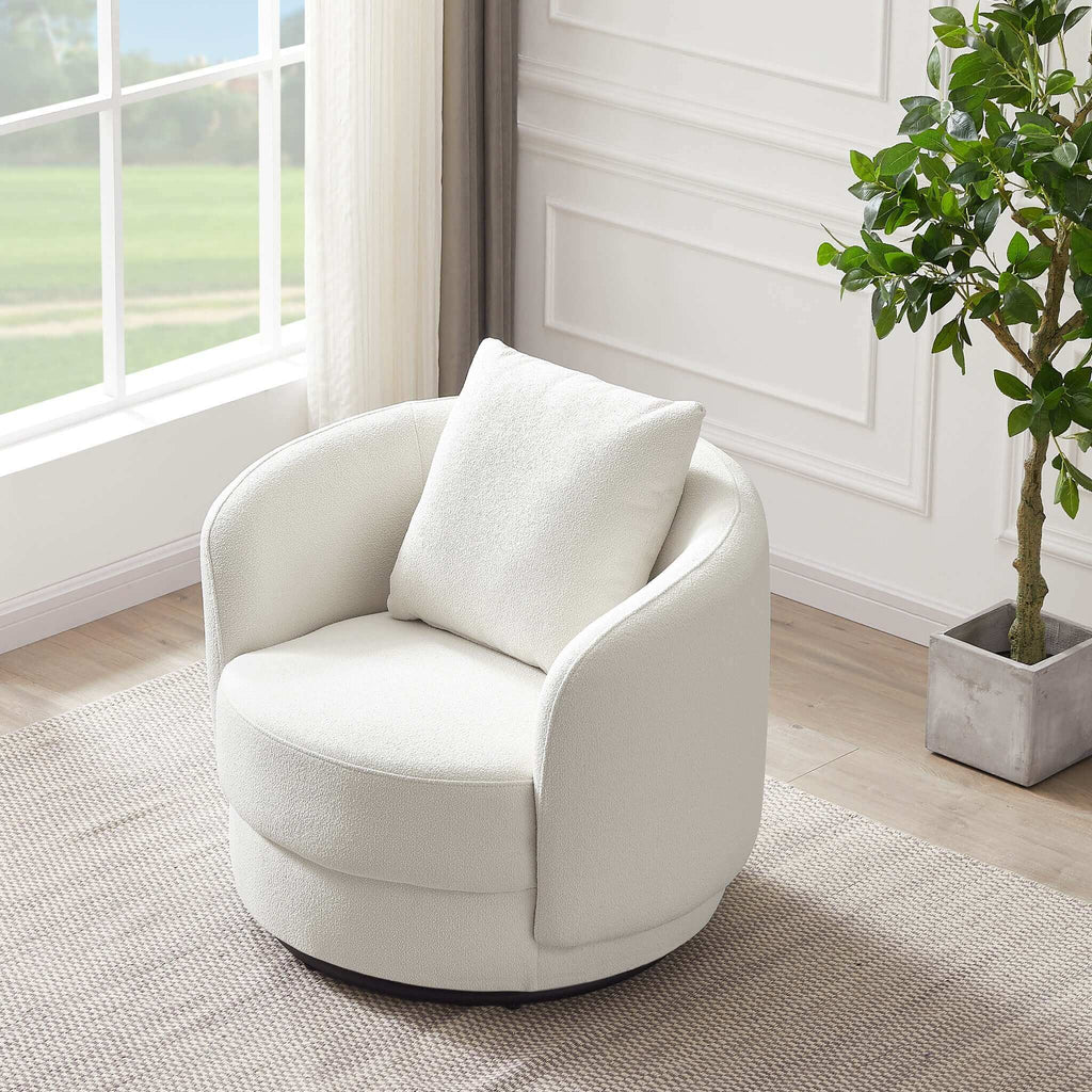 Times Boucle Swivel Chair