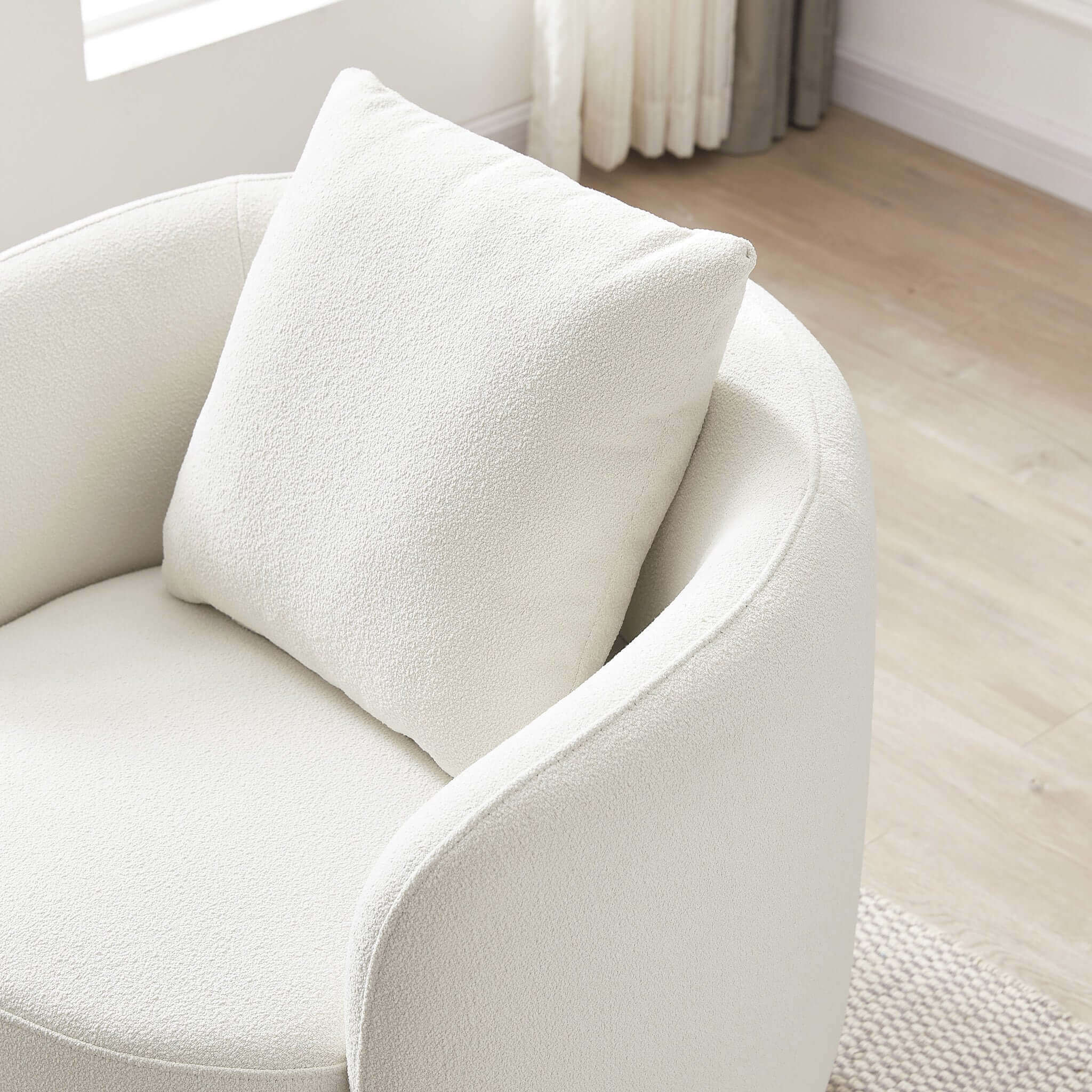 Times Boucle Swivel Chair