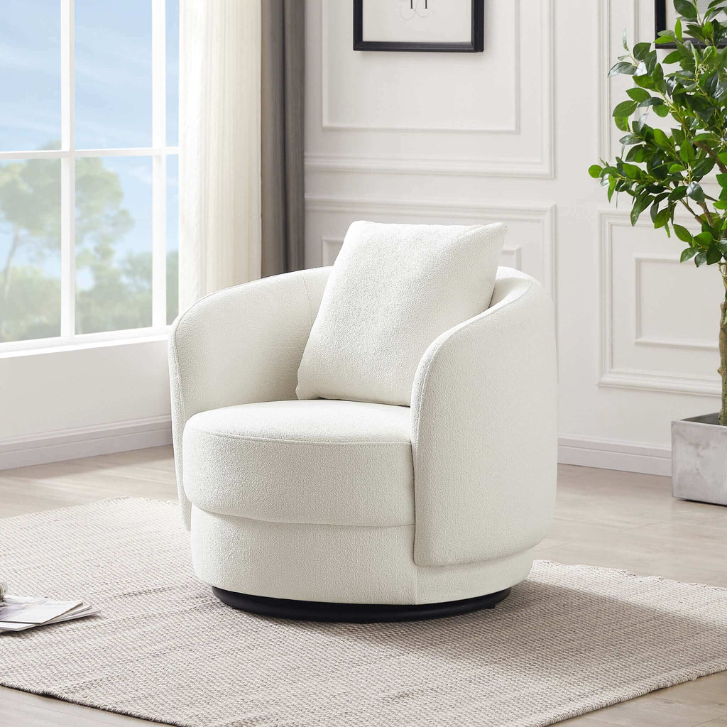 Times Boucle Swivel Chair